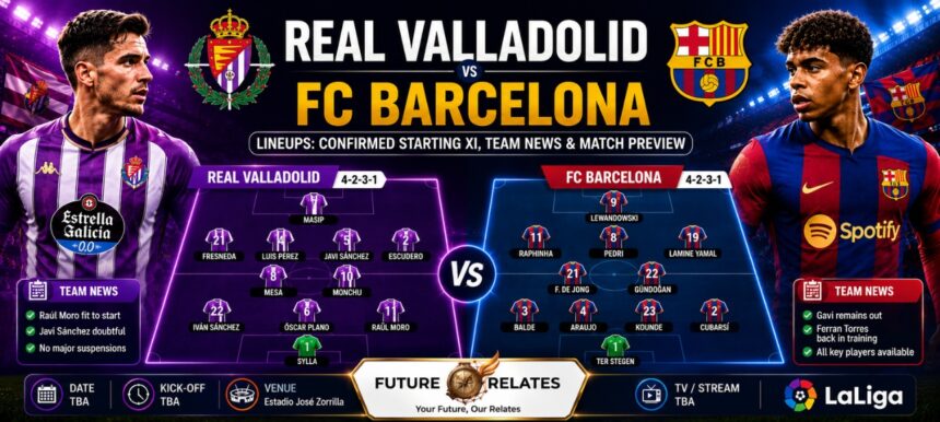 Real Valladolid vs FC Barcelona Lineups