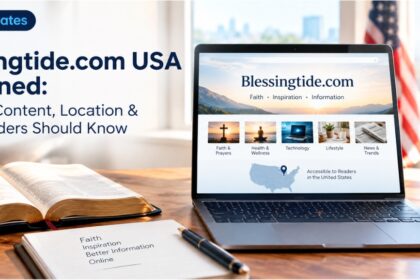Blessingtide.com USA website guide showing its faith-based roots and broader informational content