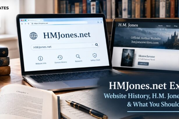 HMJones.net website history and its connection to author H.M. Jones