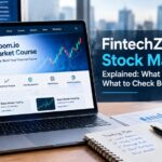 FintechZoom.io Stock Market Course and stock trading education dashboard